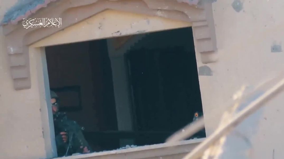 ⁣مشاهد من التحام مجاهدي كتائب #القسام مع آليات جنود الإحتلال